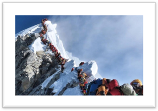Mt. Everest traffic jam